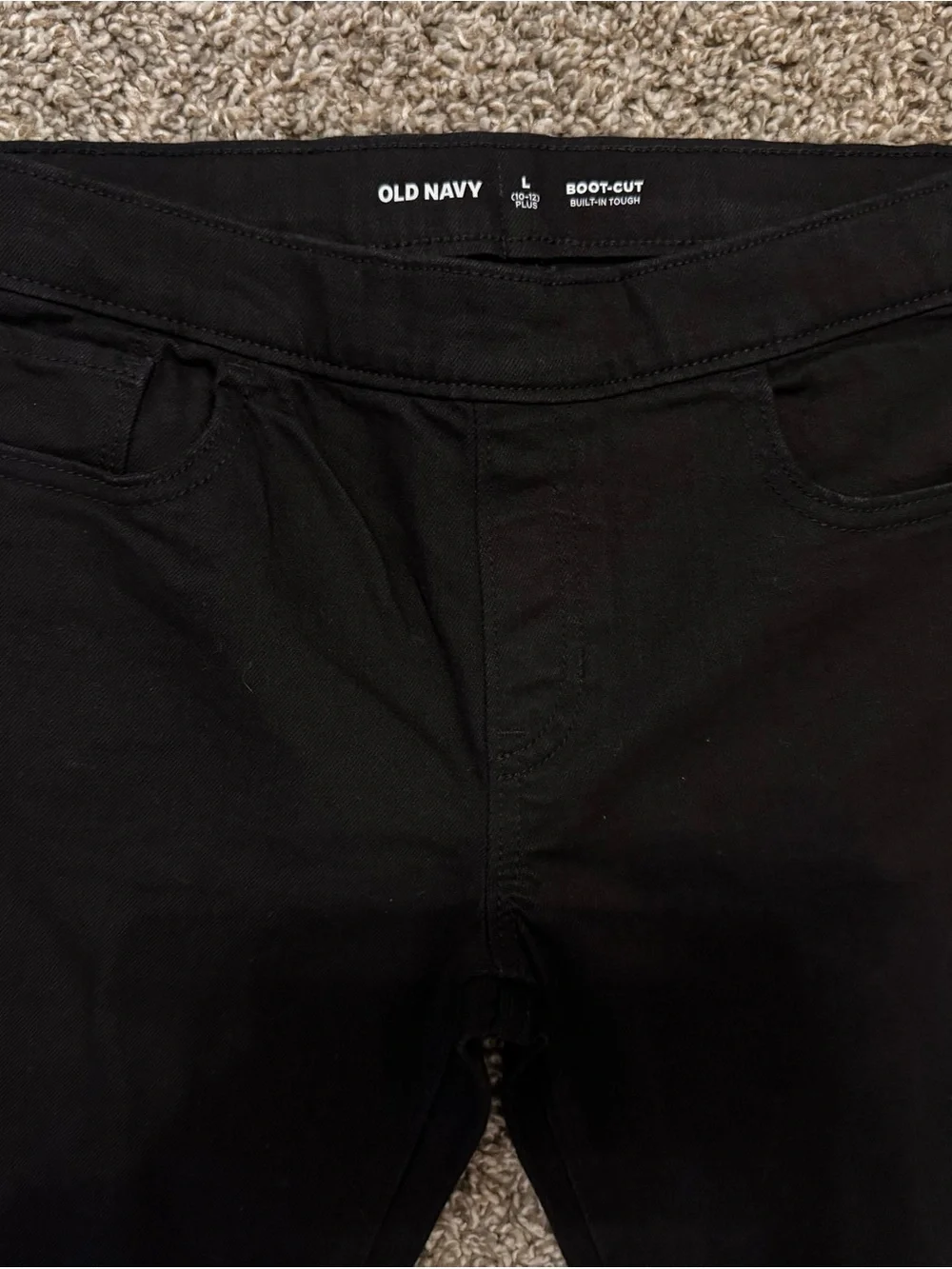Old Navy Black Flare Wide-Leg Jeans L(10/12) plus
